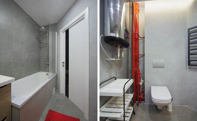 Дизайн ванной комнаты с сайдингом: 86 фото
